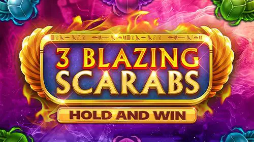 3 Blazing Scarabs Hold and Win - Spin City - Lesotho